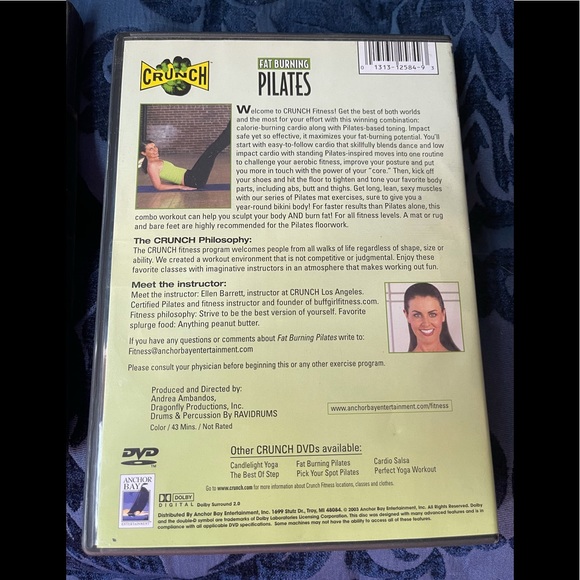 2 Crunch Pilates DVDs - Picture 2 of 5